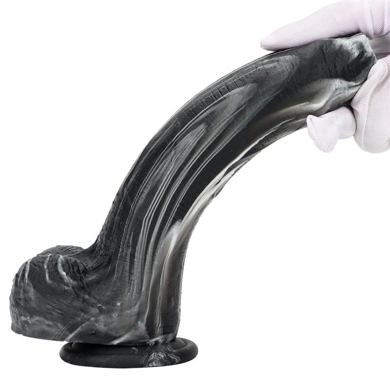 Female Masturbation Device Liquid Silicone Simulation Prepuce Penis Dildo Posterior Court Anal Plug Expansion Anal Device