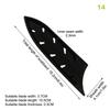 3-8 Inch Kitchen Knife Sheath Black Plastic Knife Covers Knife Blade Protector Cover Edge Guards Case Kitchen Accessory