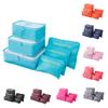Custom Travel Organizer Bags 4-Compartment 6-Piece Set for Suitcase Packing Clothes Pants Storage Cubes
