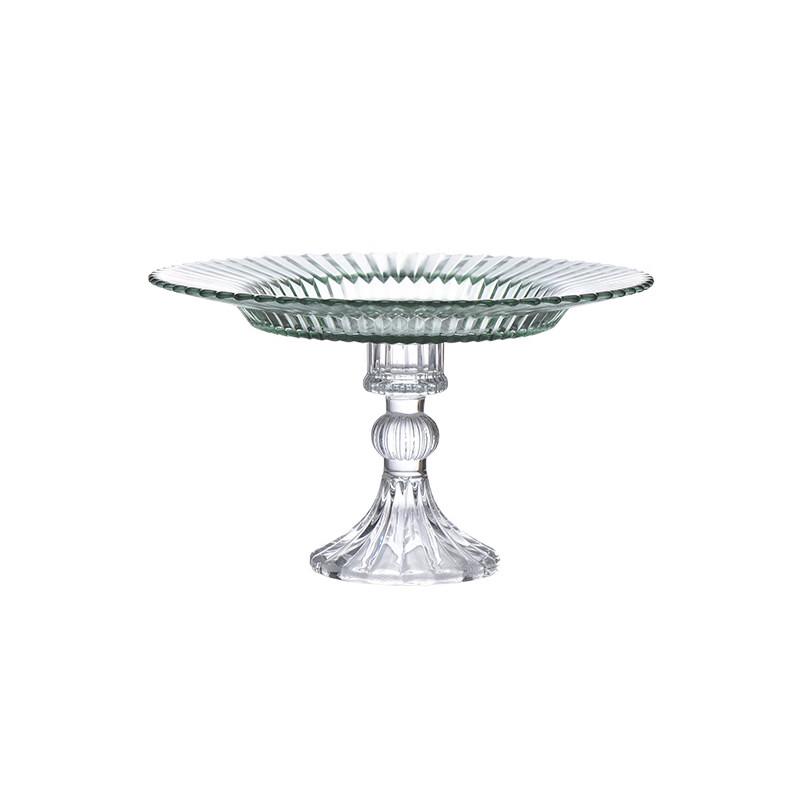 High-footed Origami Glass Fruit Plate