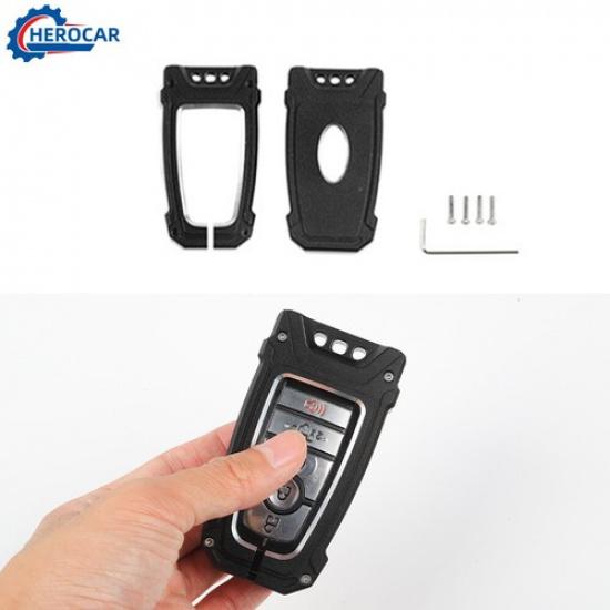 

Key Fob Cover Case Shell Protector Black For Ford Bronco/Bronco Sport/F-150 18+