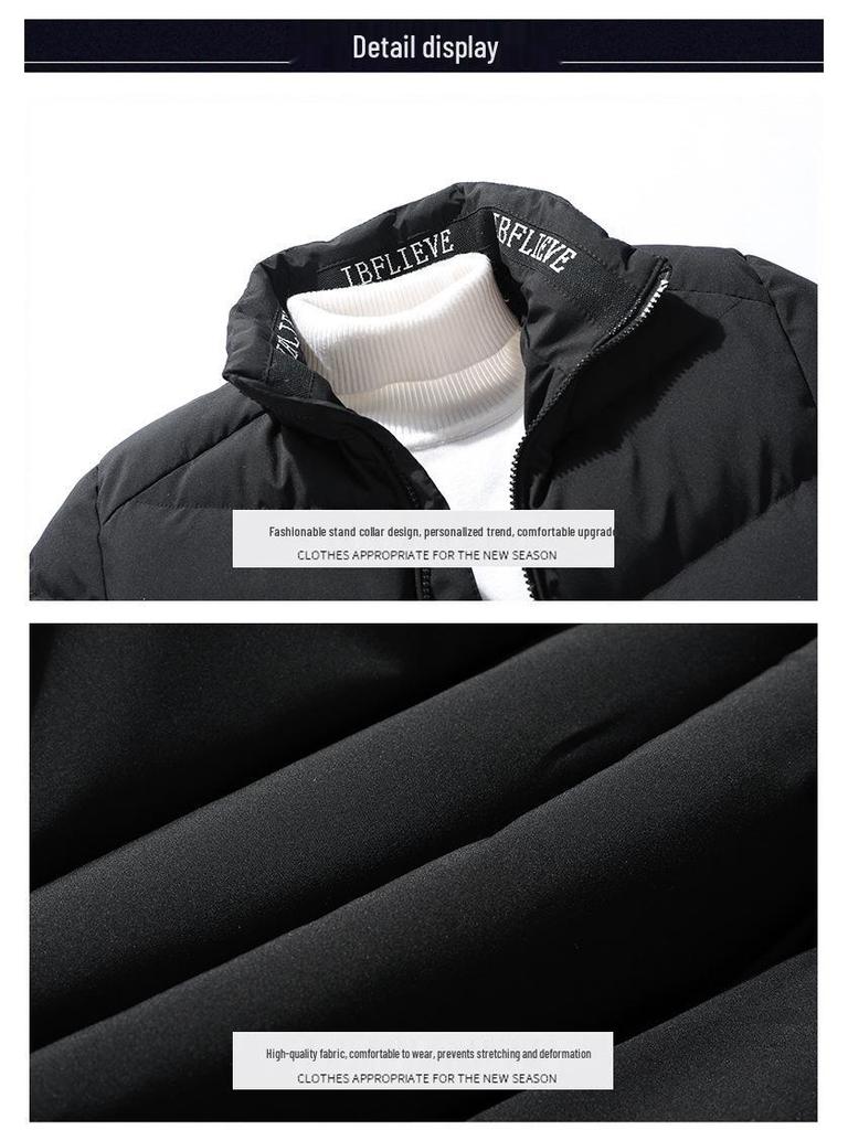 Men's 2025 Trendy Thick Winter Cotton Jacket - Warm, Casual, Plus Size