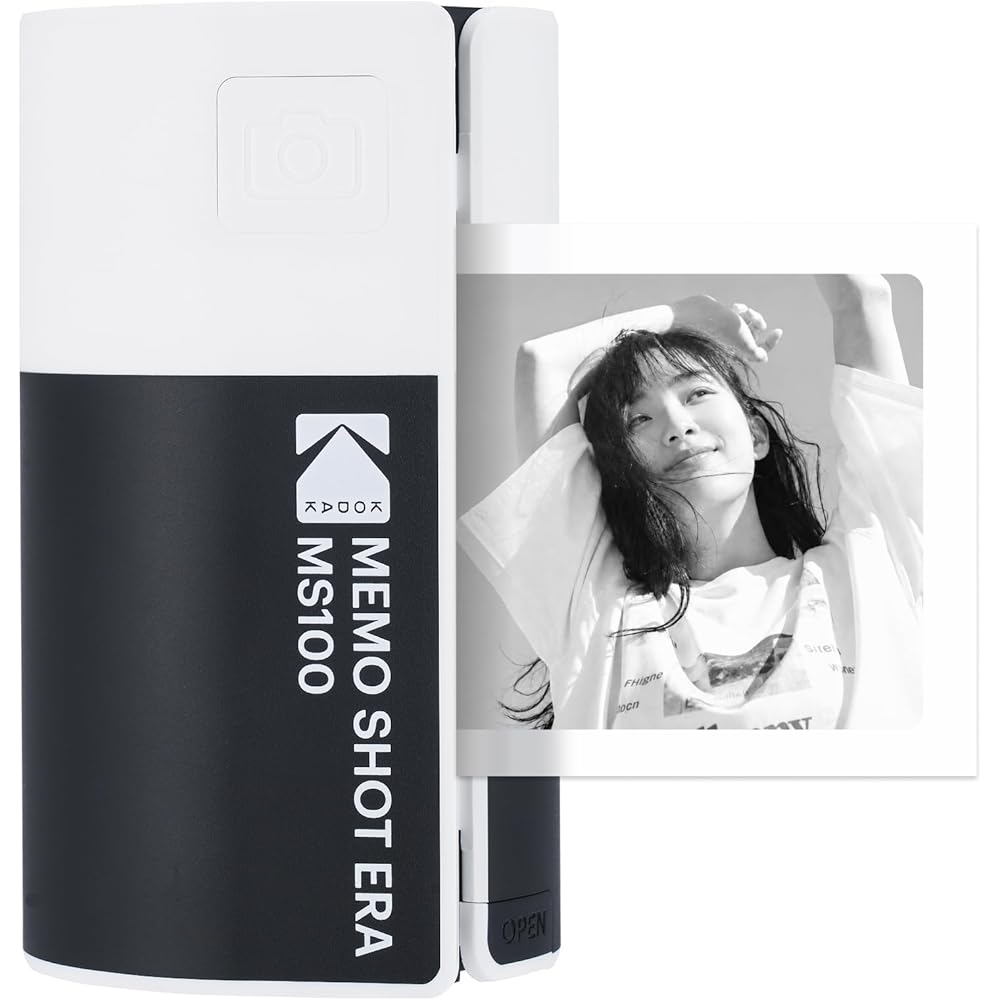 Kodak Memo Shot ERA Toy Instant Digital Camera with Label Printer (White, Camera Body + 1 Roll)