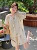 Women's Summer Lace-Up Top & Shorts Set - French Fresh Style