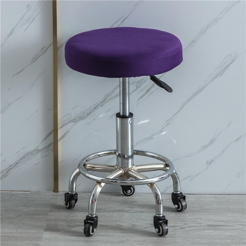 Seat Chair Slipcover Thickened Round Chair Cover Bar Stool Cover Elastic Stretchable Soft Stool Cover Washable Stool Cushion