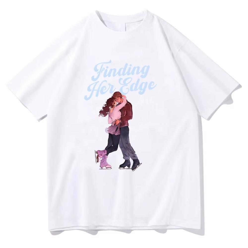 Finding Her Edge fashion new Print T Shirts High Quality Cotton Couple top Women Men Aesthetic Casual Short Sleeve Tshirt