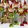 Nieuwe Collectie 2/1 Stuks 65CM Kerstelf Pop Pluche Been Rood Groen Ornamenten Jongens Meisjes Elfen Speelgoedpop Nieuwjaar Navidad Huisdecoraties
