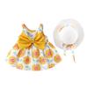Toddler Baby Kids Girls Floral Flowers Princess Dress Hat Outfits Clothes