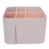 Cosmetic Storage Box Organizer with Drawer Lid Desktop Countertop Makeup Lipstick Brushes Case Holde