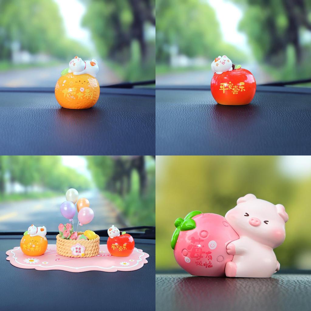 Cats Miniature Car Ornament Resin Creative Car Interior Decor For Gift Giving