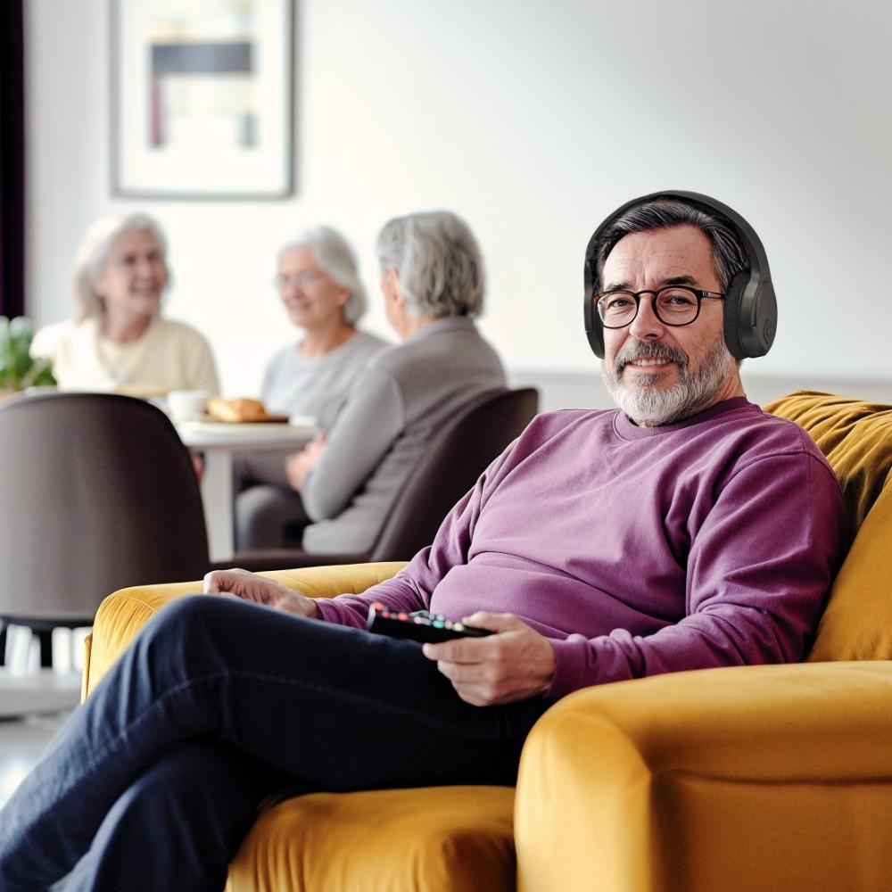 Cuffie wireless over-ear con stativo per TV