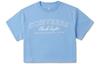 T Shirts Women's Blue Crew Neck Moderate Straight Fit 10026157-A02
