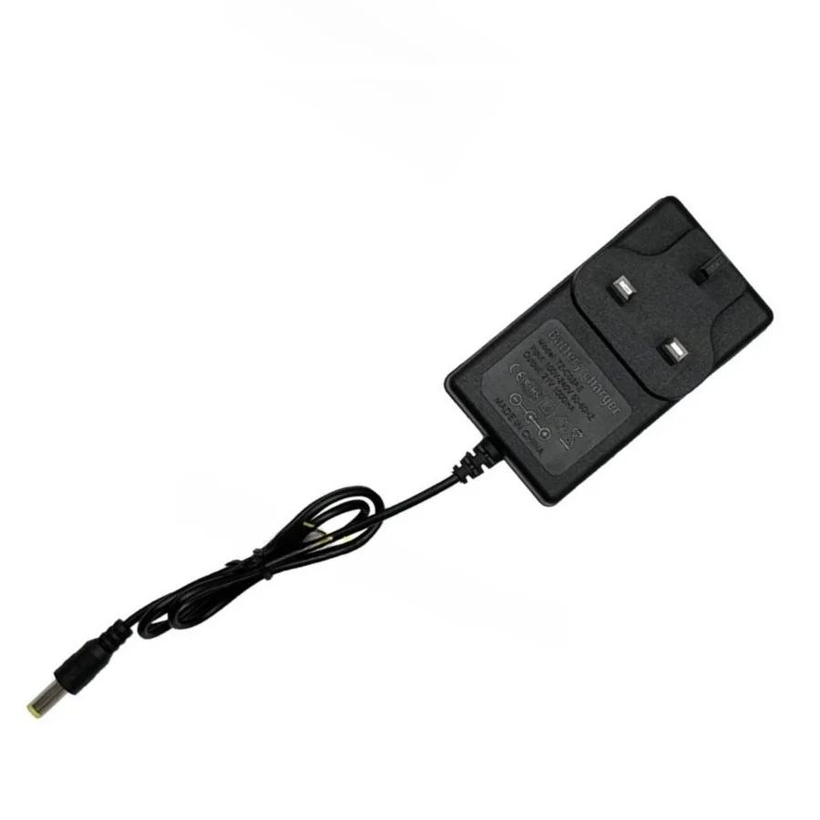 1pc UK Plug-Transformer 21V Lithium Battery Charger 100-240V Plastic Charger For Electric Drill Intelligent Power Supply Adapter