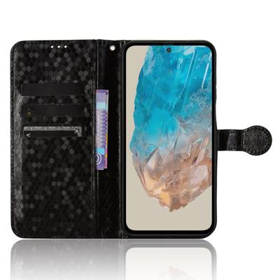 For Samsung Galaxy M35 5G Wallet Case Dot Pattern Imprint PU Leather Phone Cover