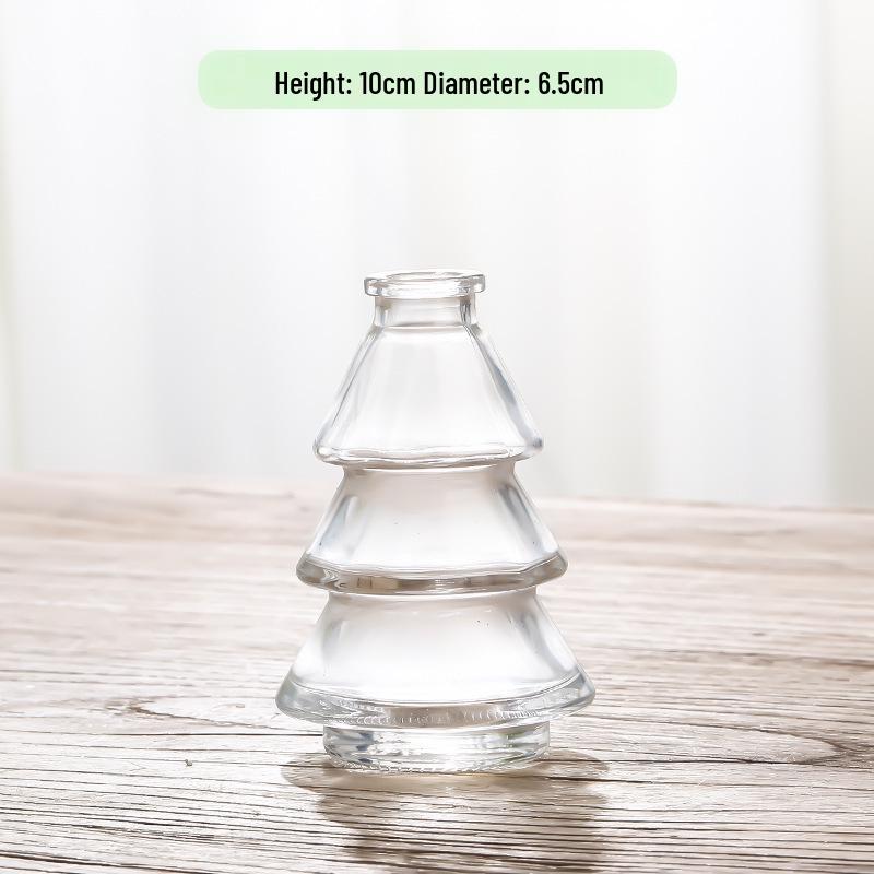 Retro Embossed Transparent Glass Vase: French-Inspired Luxury Home Decor for Living Room