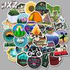 50 Pieces of Non-repeating Graffiti Sticker Decals for Luggage, Suitcase, Skateboard, and Waterproof Car Stickers