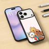 Cartoon L-LINE F-Friends Cute Brown Phone Case For iPhone17,16,15,14,13,12,Pro,Max,Magnetic For Magsafe Wireless Charging
