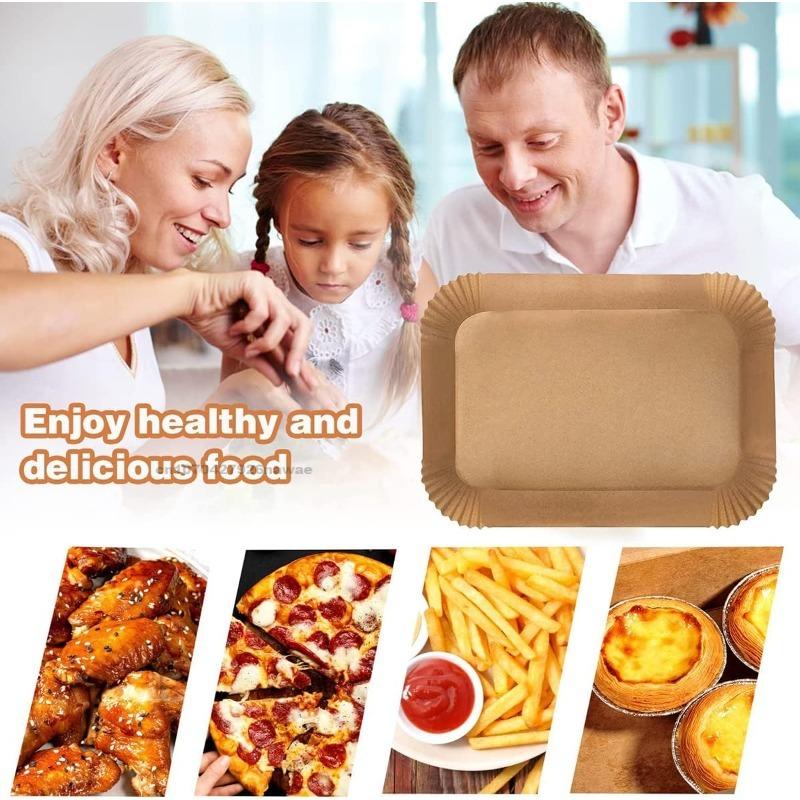 Air Fryer Cooking Baking Paper for Ninja Dual XL foodi AF300 AF400 AF451 Disposable Paper Liner Mold Grill cooking  Accessories