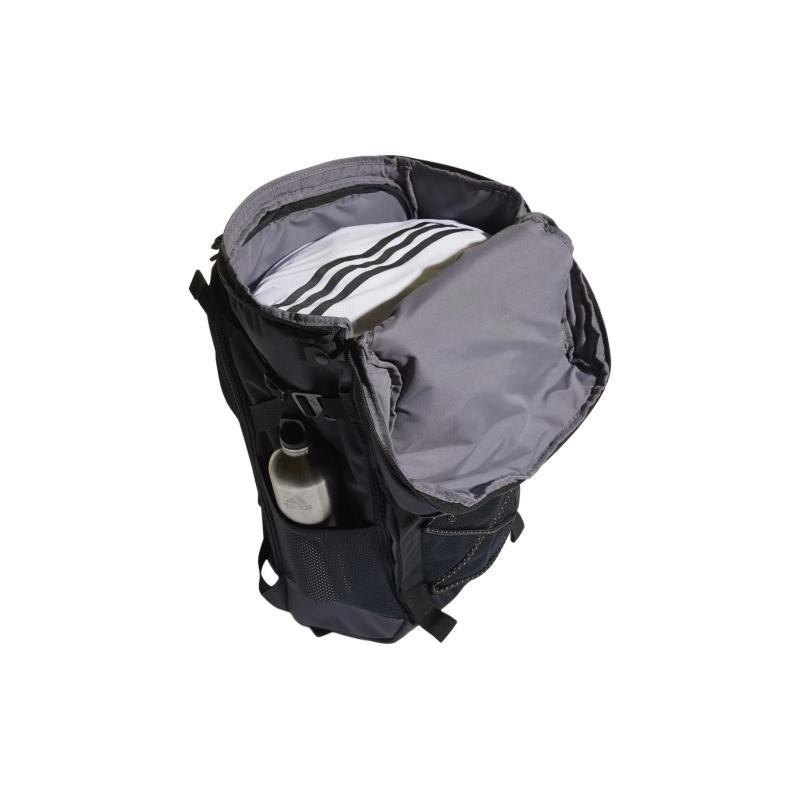 Adidas Recycled Polyester Plain Weave Fabric Emergency Backpack Outdoor Mountaineering Bag Backpack Men's Black Adidas HK6489