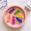 Korean Girls Candy Color Wave Hairpins Water Drop Square Snap Barrettes for Kids Hairpins Click Clack Headwear Hair Accessories