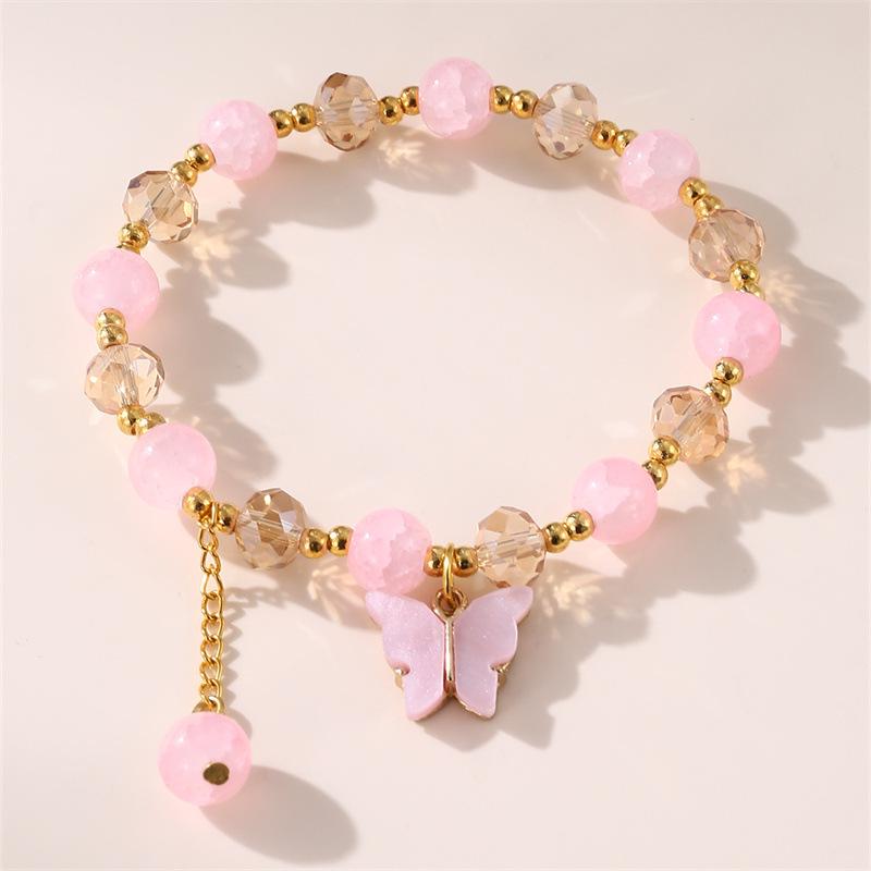Bohemian Beaded Butterfly Pendant Bracelet for Women - European & American Style Jewelry
