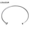 2pcs/lot Stainless Steel Open Bracelets Bangles Settings Cabochon Base Bezel Trays Fit Round Beads DIY Jewelry Making Fin