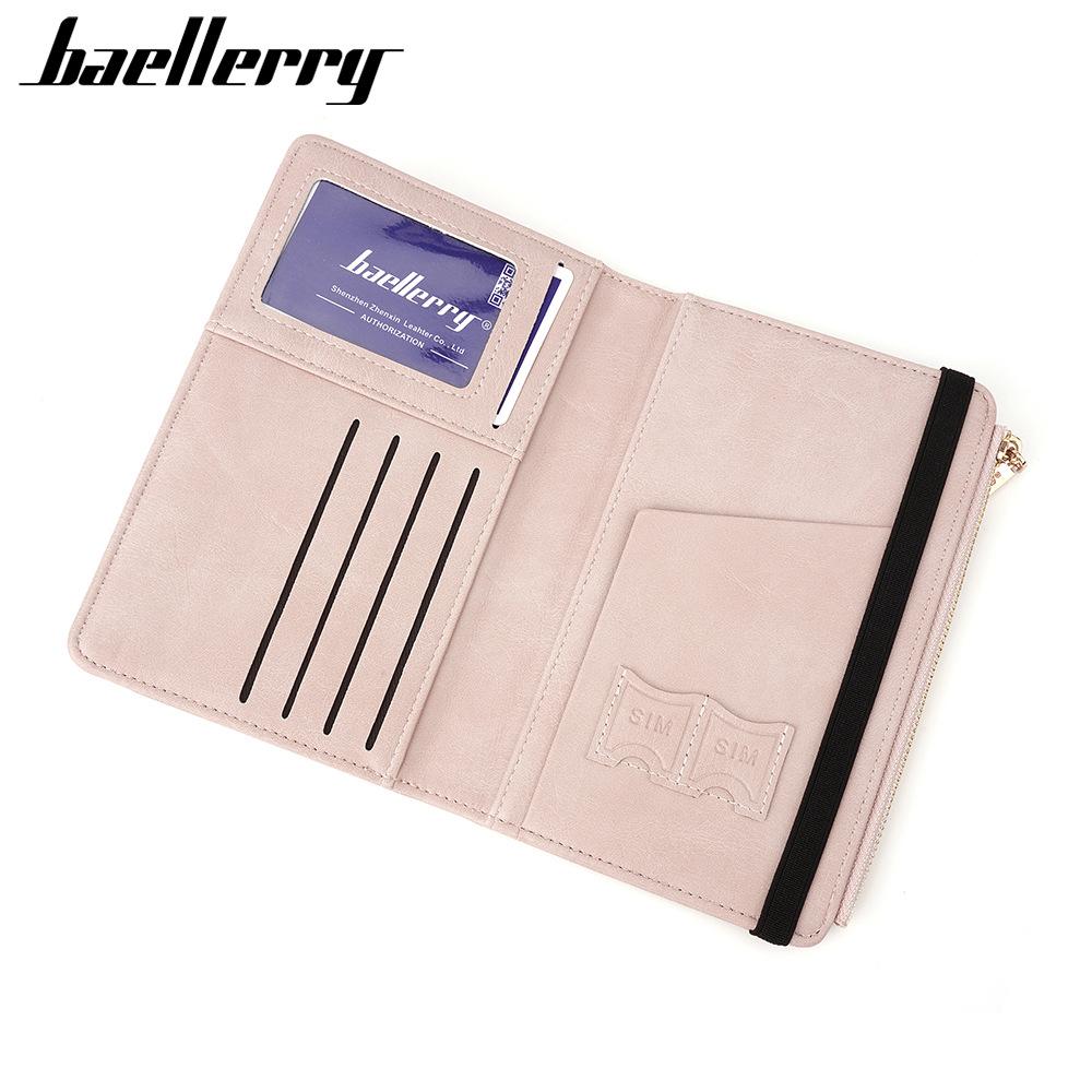 Baellerry Men and Women Short Purse Zipper Coin Purse Travel Wallet Passport Holder Unisex Card Holder