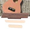 Ukulele Bridge High Stability Resonant Lightweight Wood Resonant DIY Sturdy Ukulele Bridge Instrument Supplies