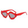 Vintage Flower Women Sunglasses Stylish Irregular Shape Gradient Shades Trendy Luxury Brand Design Party Eyewear