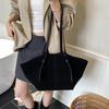 Light Luxury Brand Designer Wing Bag Frosted Suede Tote Bag Solid Color Versatile Large Capacity Women Storage Underarm Bags