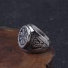 Ring for Men Viking Raven Odin Sign Band Biker Stainless Steel Jewelry Rings