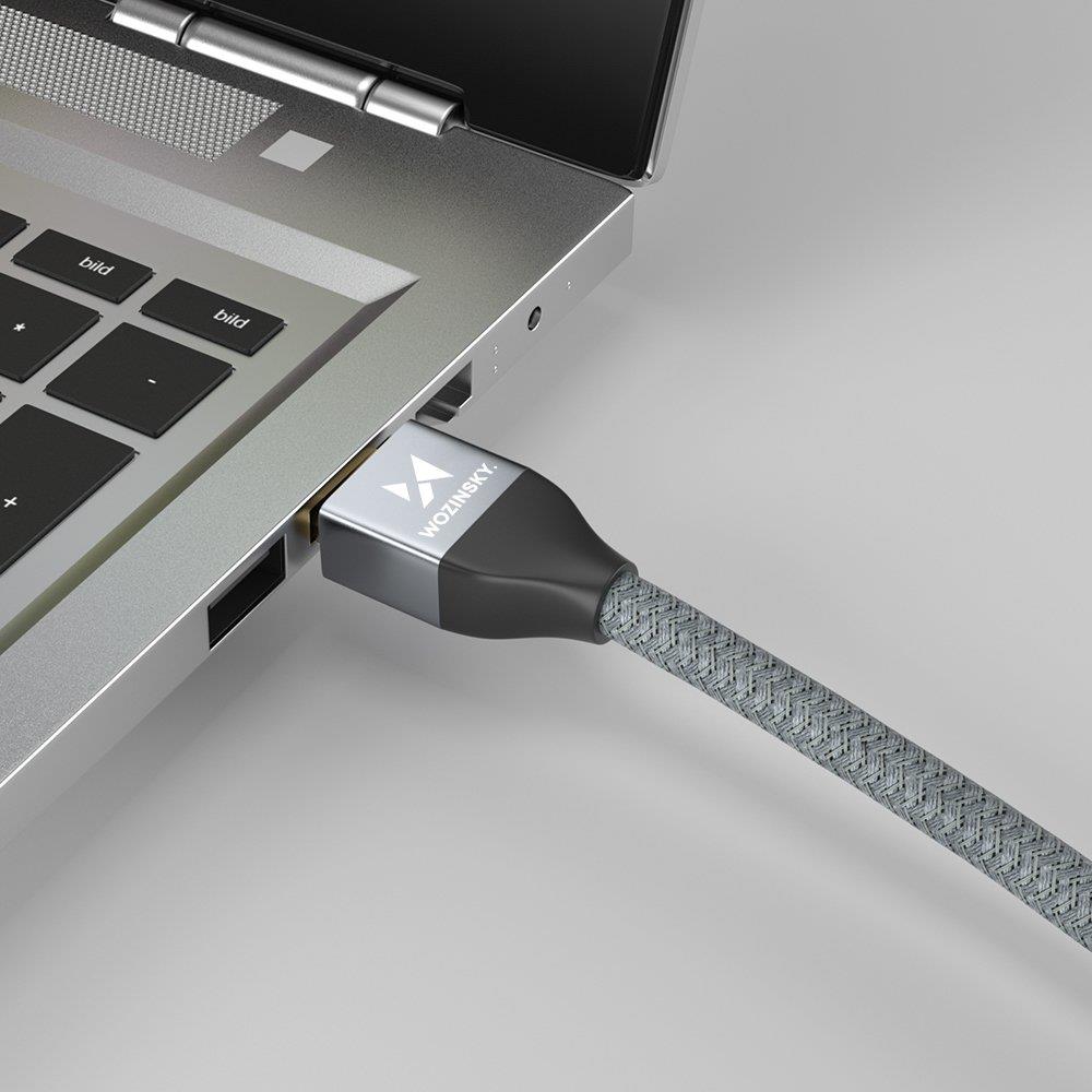 Cable hdmi 2.1 8K 60 Hz 48 Gbps 4K 120 Hz 2K 144 Hz 5 m silver