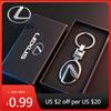 Interior Stickers 1Pc Car Key Chain Keyring Pendant Metal Keychain Holder Accessories For RX 300 IS 250 300 GX 400 460 UX