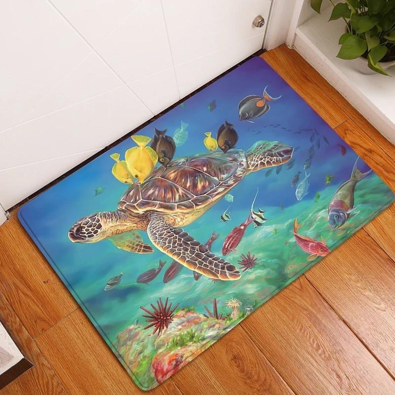 Underwater World Large Carpet Rug for Home Living Room Bedroom Sofa Doormat Decor Kids Play Area Rug Carpet Non-slip Floor Mat