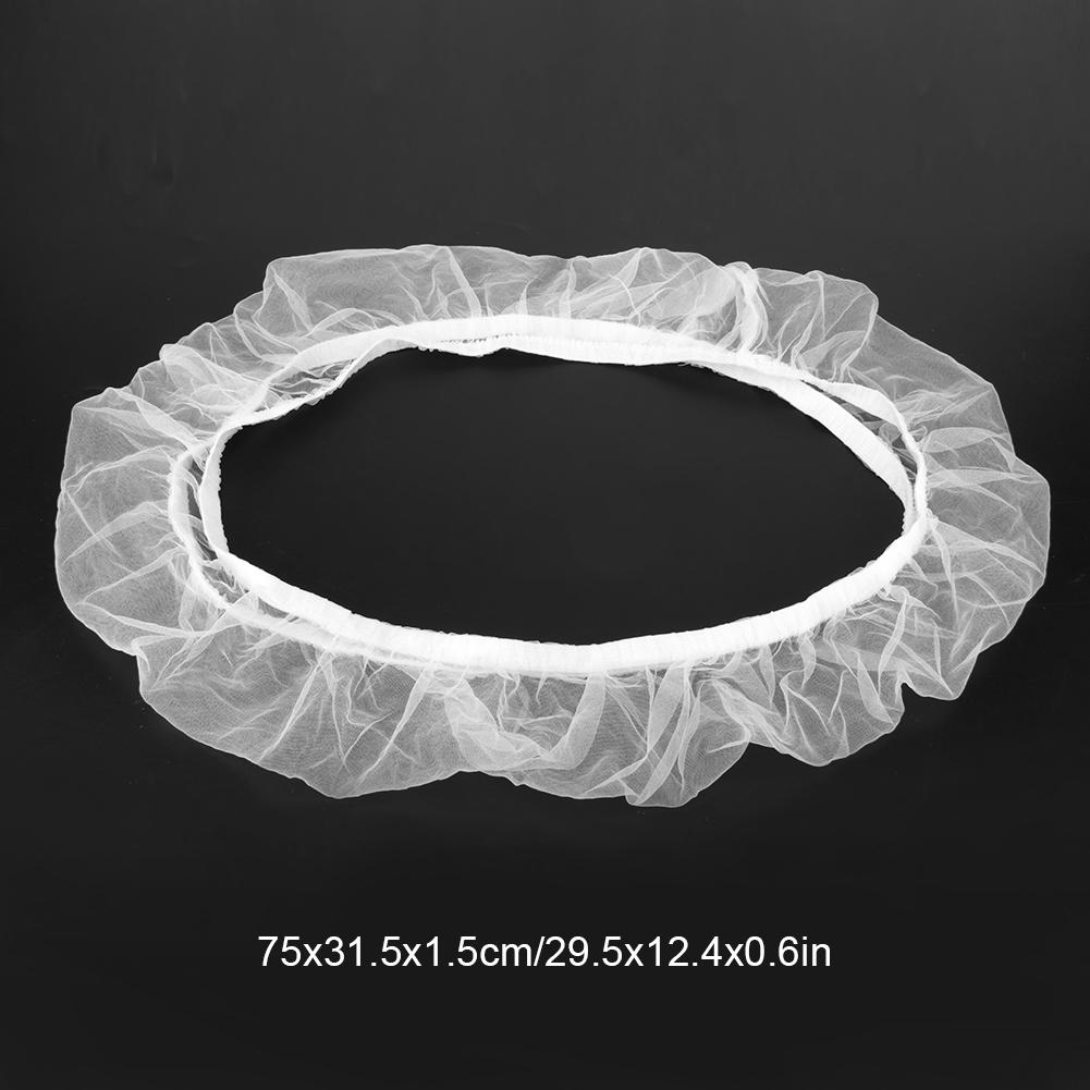 Vogelkäfigzubehör Maschinenwaschbar Luftdurchlässige Netzstoffabdeckung Samenfänger Schutz (Weiß)Groß