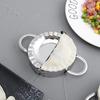 2Pcs/Sets Dumpling Making Tool 304 Stainless Steel Pinch Dumpling Skin Pusher Mold Dumpling Maker Set Dumpling Making Artifact