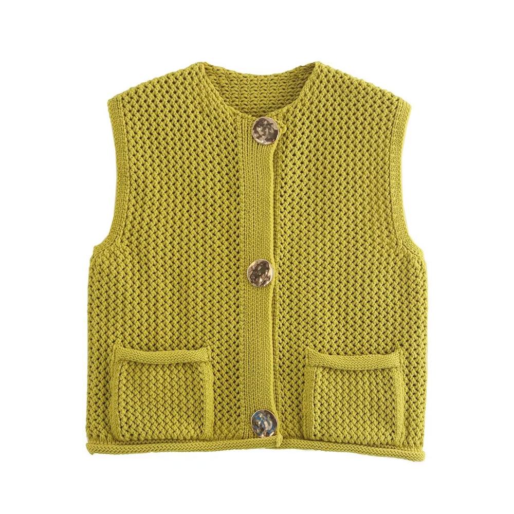 

Женский вязаный кардиган-жилет Осень/Зима 2024 L