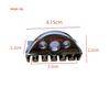 Black Six-String Headless Guitar Bridge Accessory