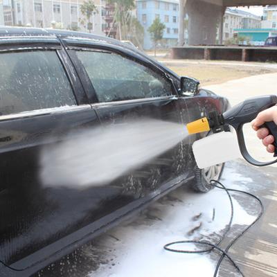 Schneeschaumlanze 400 ml Fassungsvermögen Schaumsprühflasche 1/4 Zoll Schnellanschluss Wasserpistole Auto Hochdruck Sprühdose für Kärcher Reiniger