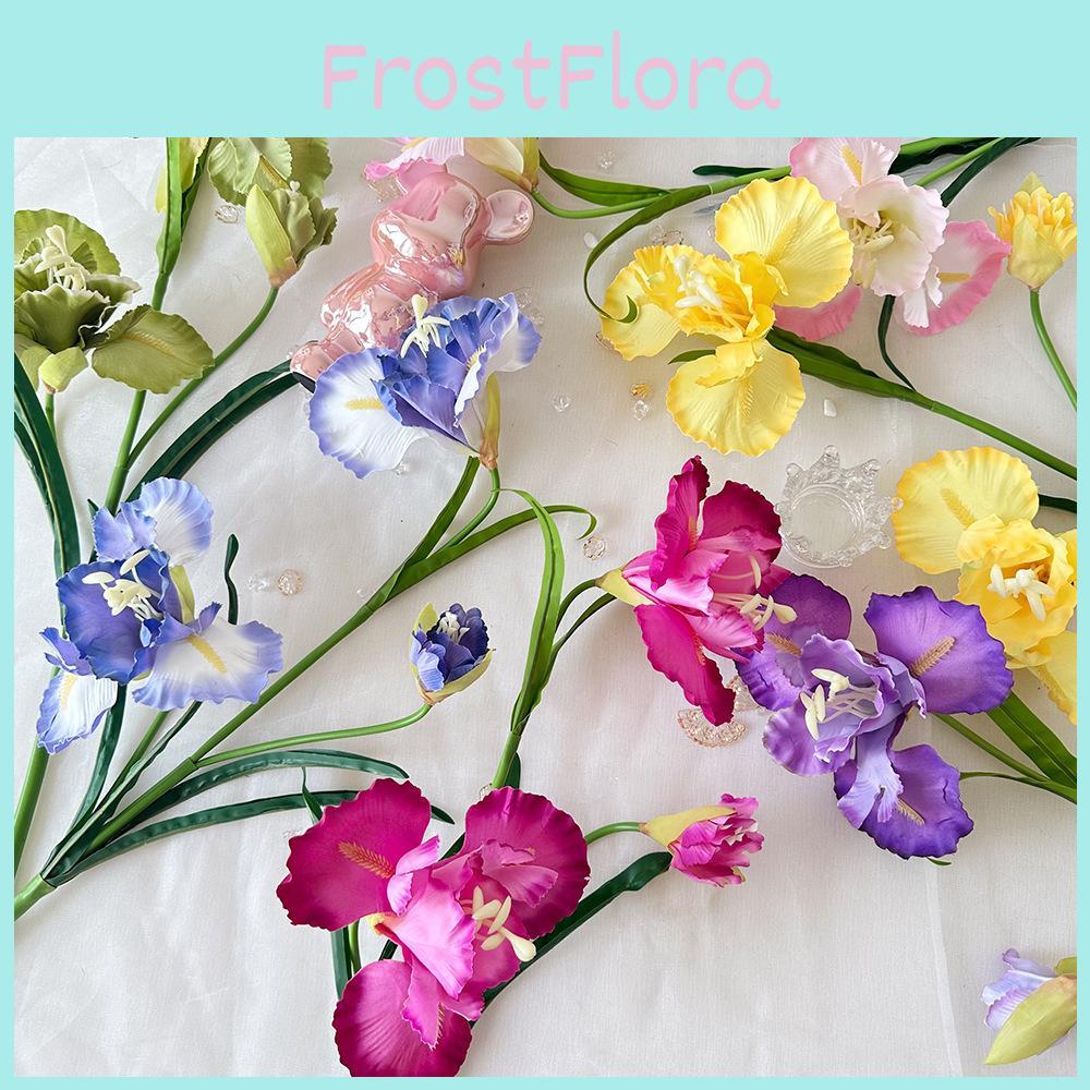 Iris Artificial Flower Wedding Hotel Restaurant Desktop Decoration Ornament Room
