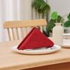 Table Linens Cotton Napkins Luxury Soft and Comfortable Latest Wedding Decoration Cloth Handmade Red Plain Weave Square Napkin
