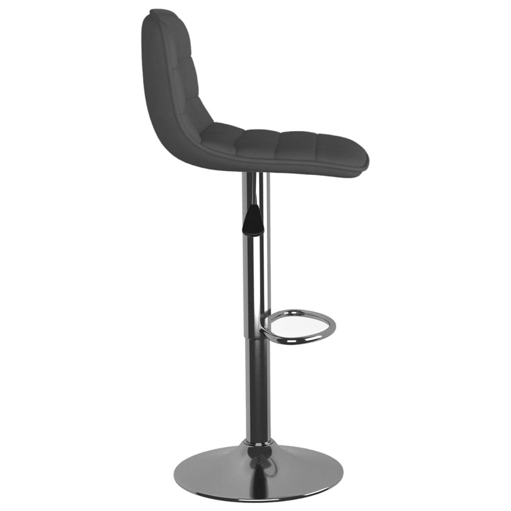 Bar Stool 2 Pcs Dark Grey Fabric