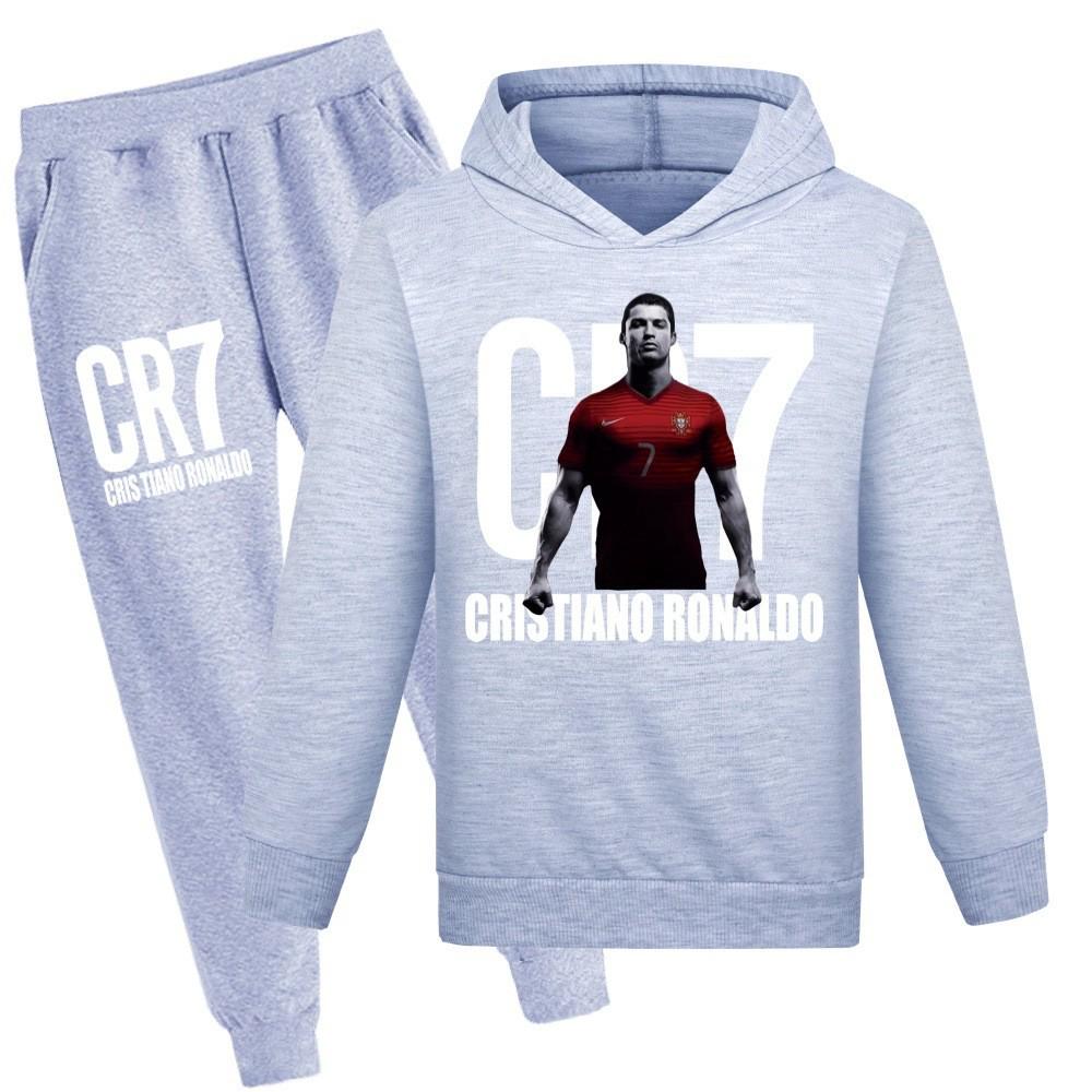 Kinder Frühjahrs- & Herbst-Kapuzenpullover & Lange Hosen Set