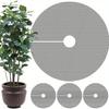 4 Pcs Cuttable Plant Pot Covers - Mesh Barrier Screens To Protect Plants From Cats, Ideal for Patio & Garden