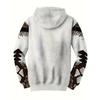 Spring and Autumn Men's Plus Size Fashion Southwest Ethnic Style Comfortable Hoodie