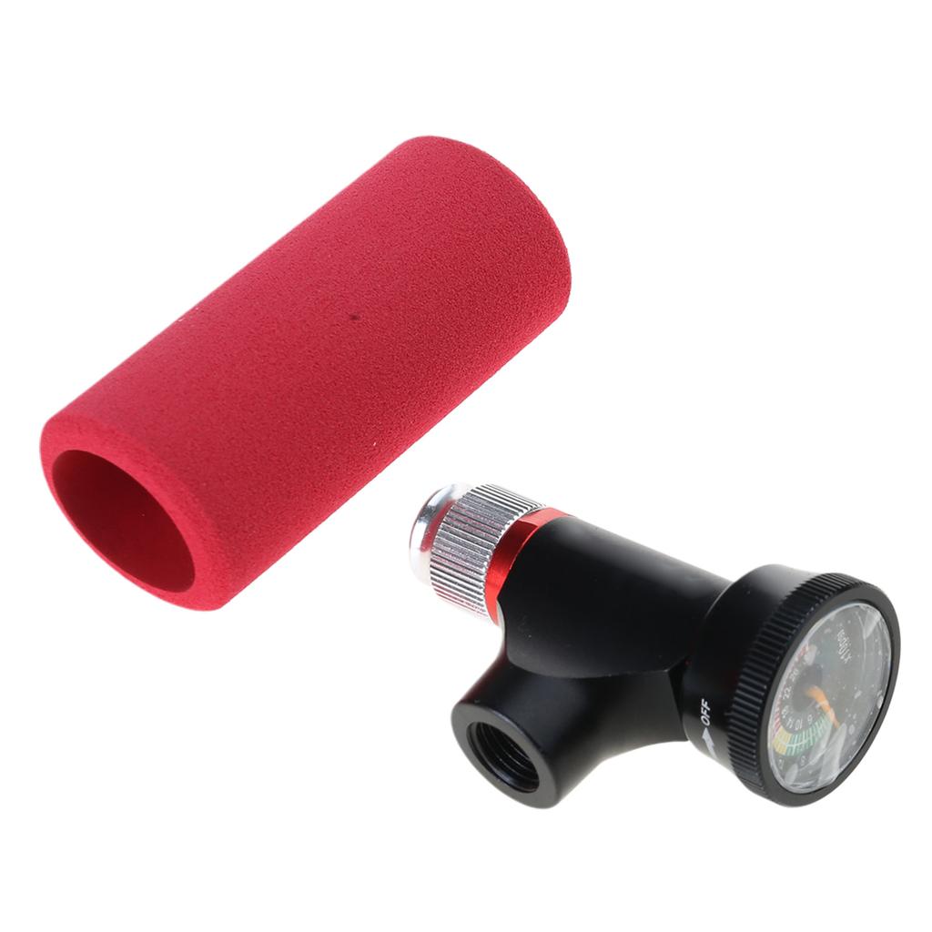 Road Bike CO2 Inflator Head Bike Inflation Valves Head Replacement Inflation Nozzle Bike Fast Inflation Accessories