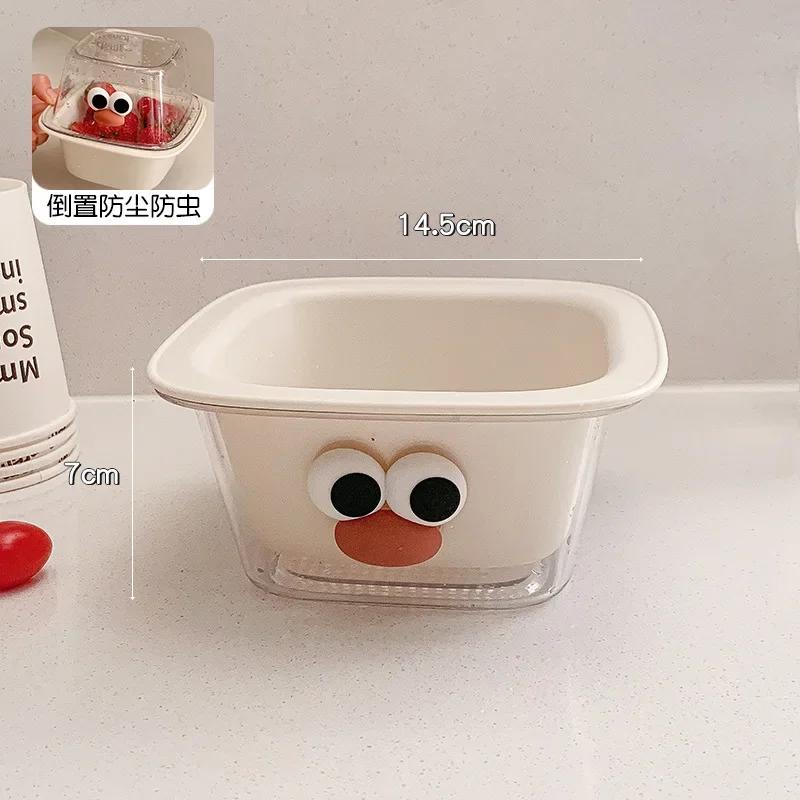 

Креативная симпатичная утолщенная двухслойная мини-корзина для слива, многофункциональная бытовая корзина для хранения фруктов и закусок, кухонные принадлежности белый