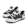 Warrior Fashion Trend Versatile Wear Resistant Non Slip Low Top Skate Shoes Women sneaker Beige Black WXY(S)-3599M