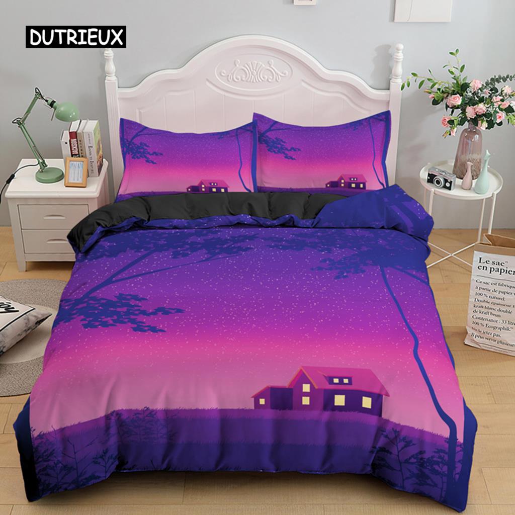 Soft And Comfortable Stylish Pattern Duvet Cover Set With Duvet Cover And Pillowcases King Queen Twin Sizes For Boys Girls And Kids