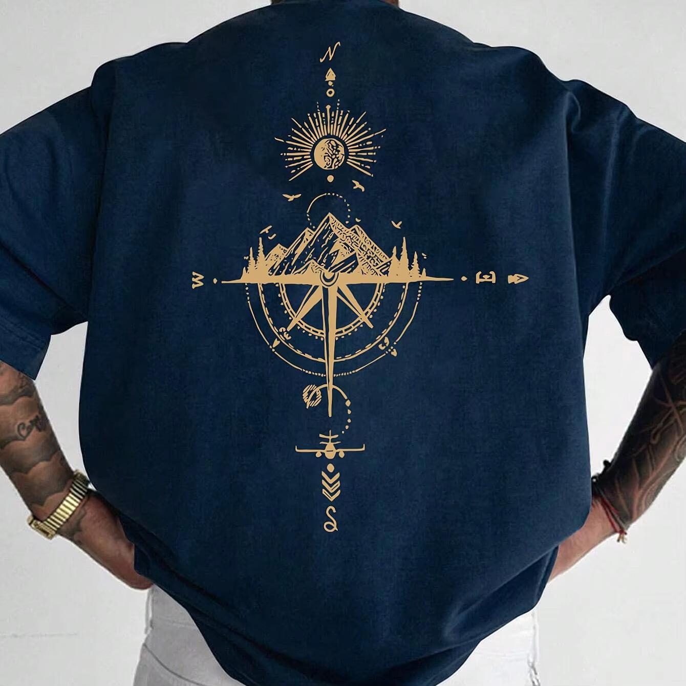 

Outdoor Adventure Graphic T-Shirt Men s Summer Casual Versatile Comfortable Loose Short Sleeve Cotton Crew Neck Top Men Clothing 4XL